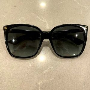 Gucci square women’s sunglasses 57mm